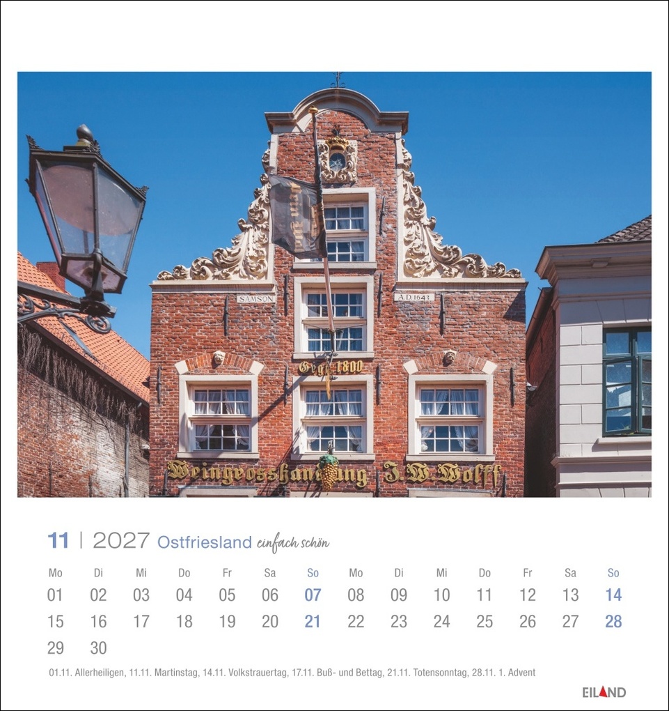 Weitere Ansicht: Ostfriesland Postkartenkalender 2027 - einfach schön