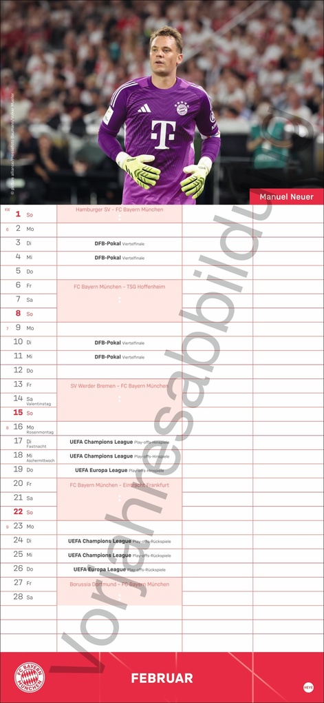 Weitere Ansicht: FC Bayern München Fanplaner 2027