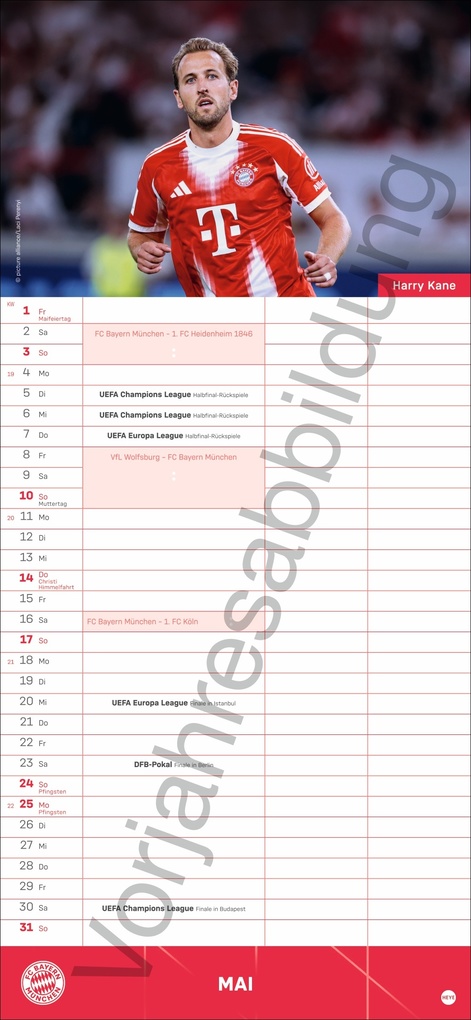 Weitere Ansicht: FC Bayern München Fanplaner 2027