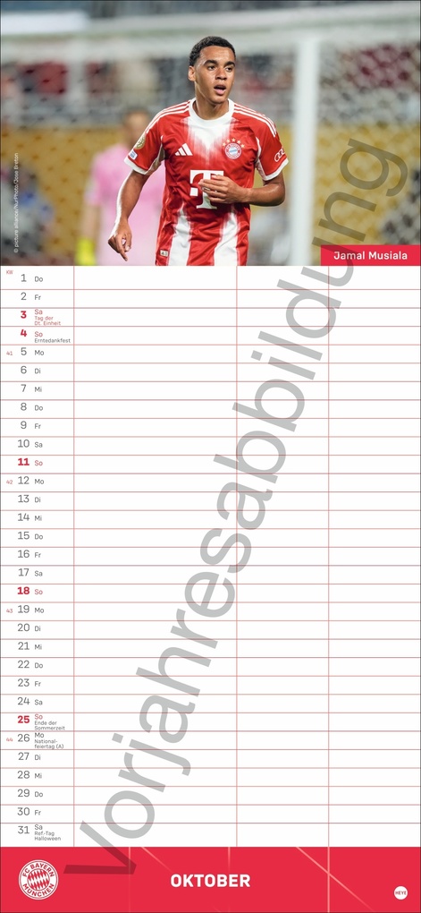 Weitere Ansicht: FC Bayern München Fanplaner 2027