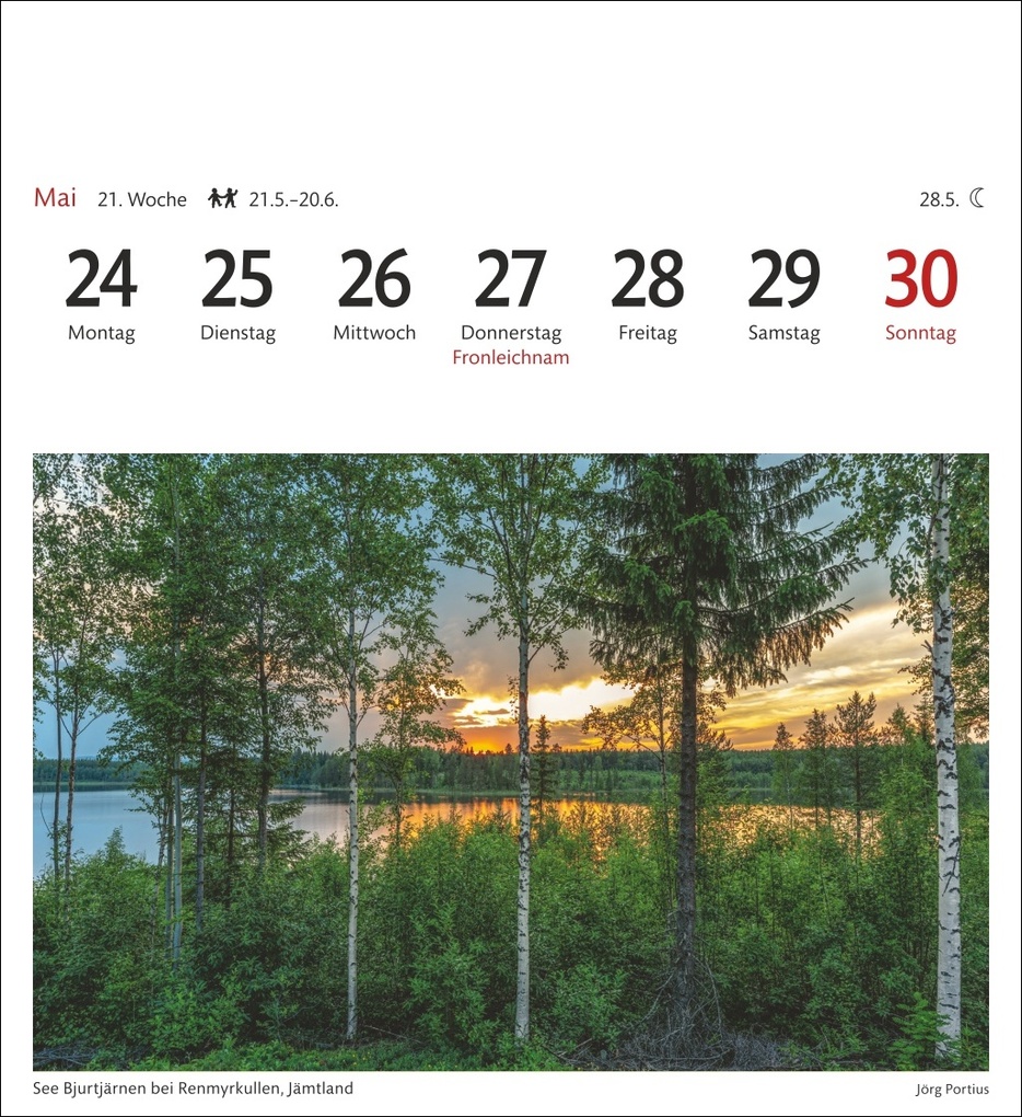 Weitere Ansicht: Schweden Sehnsuchtskalender 2027 - Wochenkalender mit 53 Postkarten