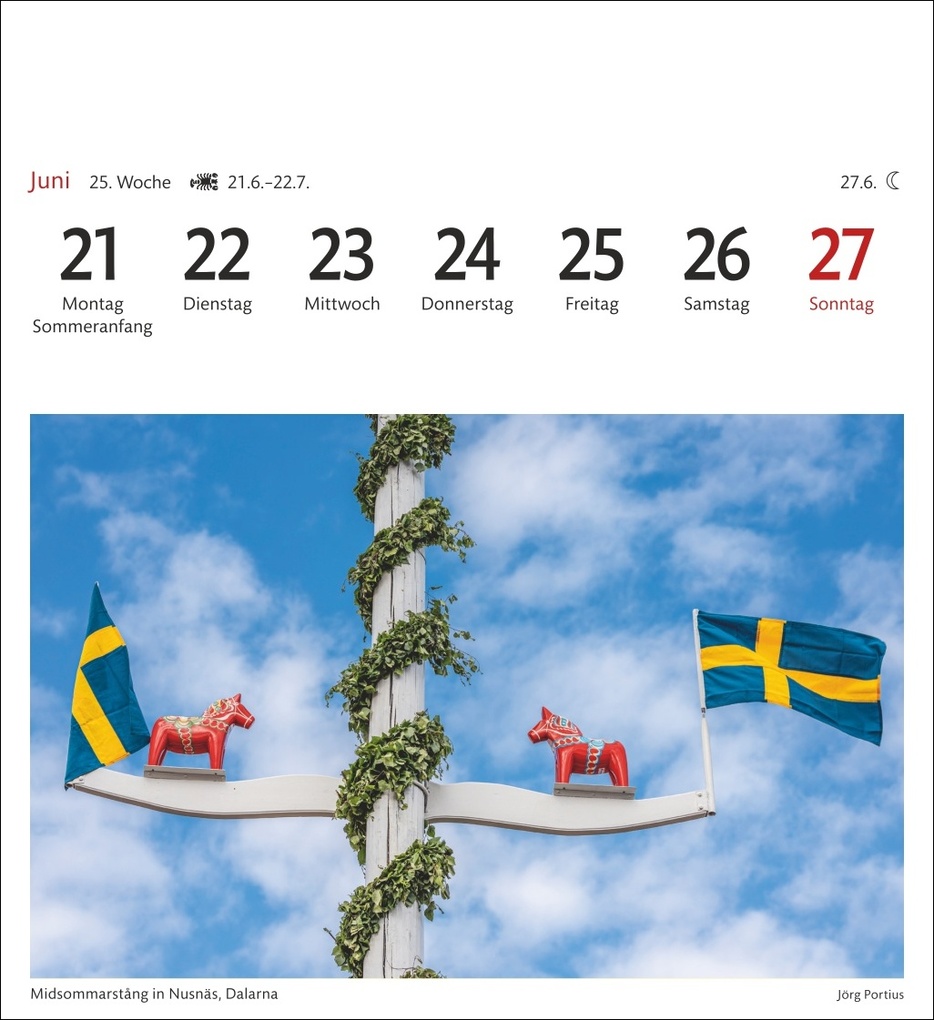 Weitere Ansicht: Schweden Sehnsuchtskalender 2027 - Wochenkalender mit 53 Postkarten