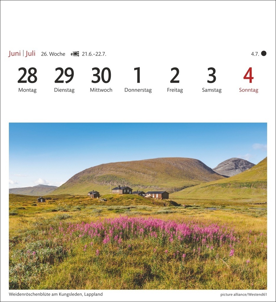 Weitere Ansicht: Schweden Sehnsuchtskalender 2027 - Wochenkalender mit 53 Postkarten