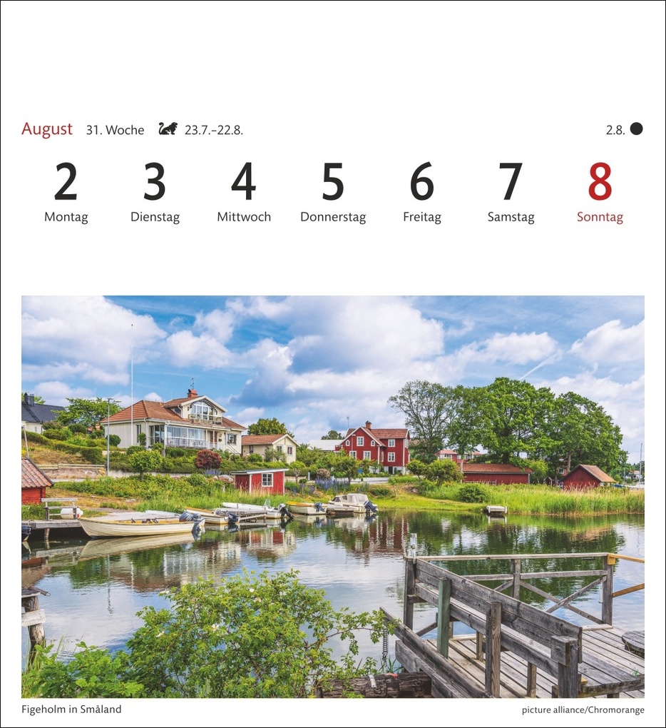 Weitere Ansicht: Schweden Sehnsuchtskalender 2027 - Wochenkalender mit 53 Postkarten