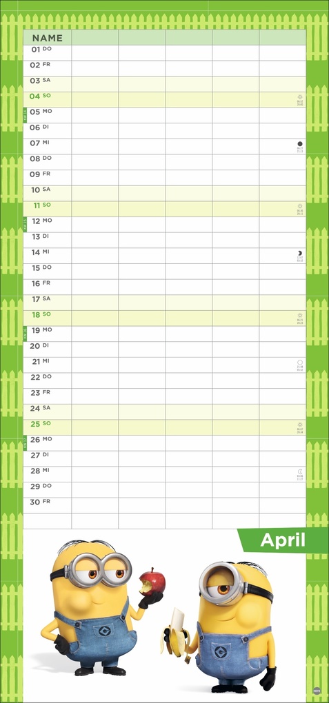 Weitere Ansicht: Minions Familienplaner 2027