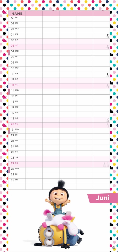 Weitere Ansicht: Minions Familienplaner 2027