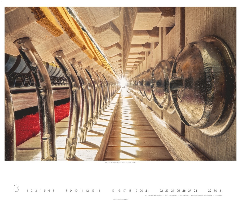 Weitere Ansicht: Architecture in Music Kalender 2027 - Musikinstrumente von innen