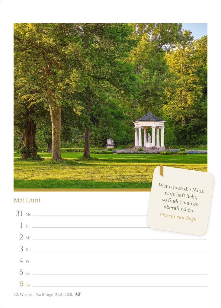 Weitere Ansicht: Momente der Achtsamkeit Wochenkalender 2027 - Wochenkalender mit Zitaten