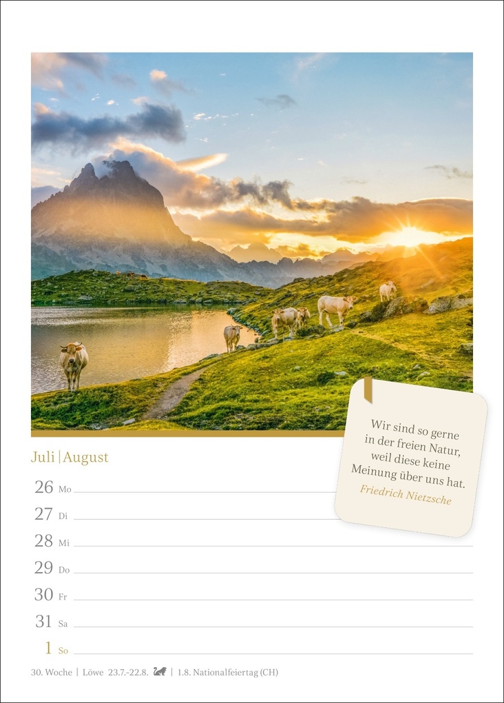 Weitere Ansicht: Momente der Achtsamkeit Wochenkalender 2027 - Wochenkalender mit Zitaten