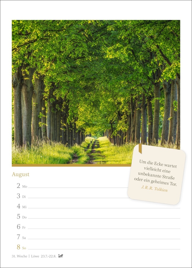 Weitere Ansicht: Momente der Achtsamkeit Wochenkalender 2027 - Wochenkalender mit Zitaten