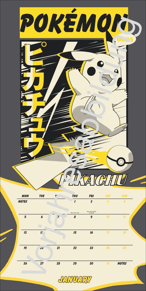 Weitere Ansicht: Pokémon Broschurkalender 2027