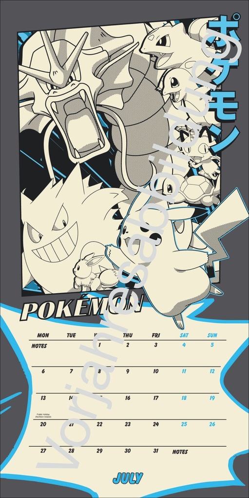 Weitere Ansicht: Pokémon Broschurkalender 2027