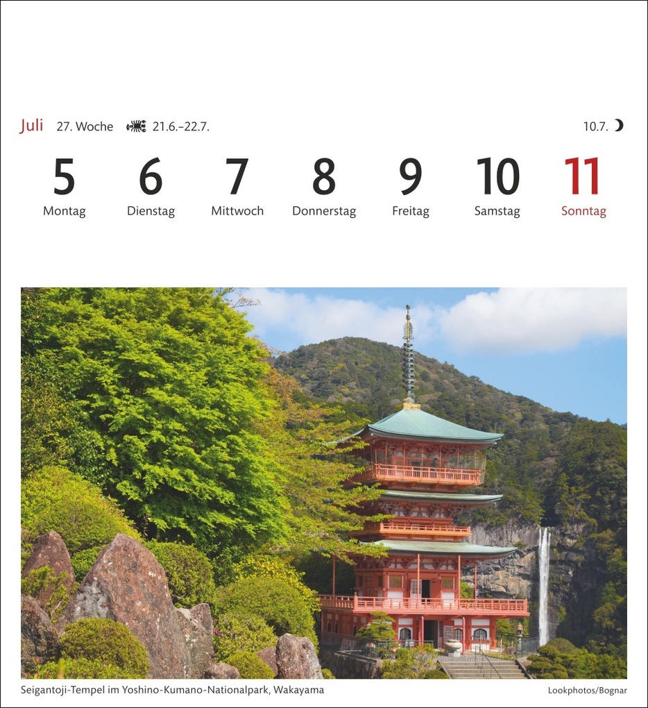 Weitere Ansicht: Japan Sehnsuchtskalender 2027 - Wochenkalender mit 53 Postkarten