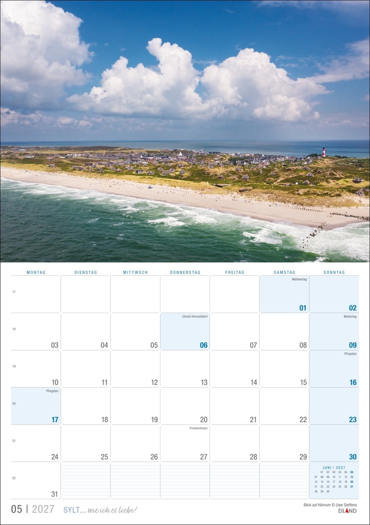 Weitere Ansicht: Sylt ... wie ich es liebe Kalender 2027