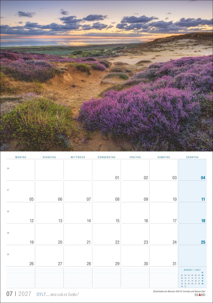 Weitere Ansicht: Sylt ... wie ich es liebe Kalender 2027