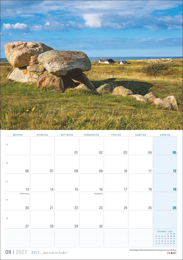 Weitere Ansicht: Sylt ... wie ich es liebe Kalender 2027