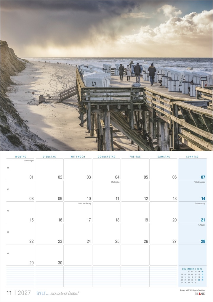Weitere Ansicht: Sylt ... wie ich es liebe Kalender 2027