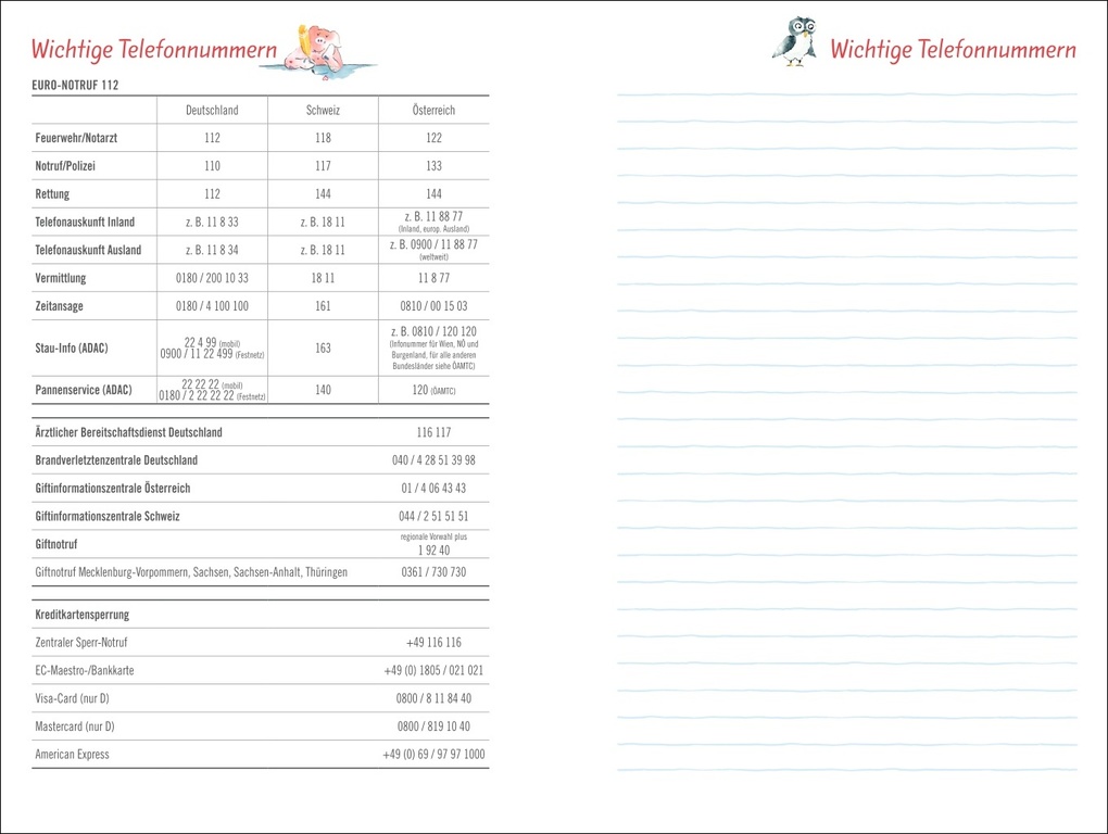 Weitere Ansicht: Helme Heine: Familienplaner-Buch A6 2027 | Helme Heine