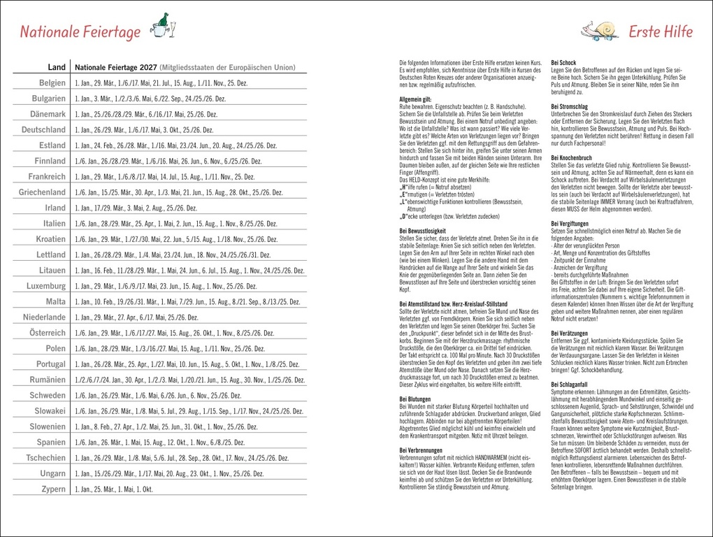 Weitere Ansicht: Helme Heine: Familienplaner-Buch A6 2027 | Helme Heine