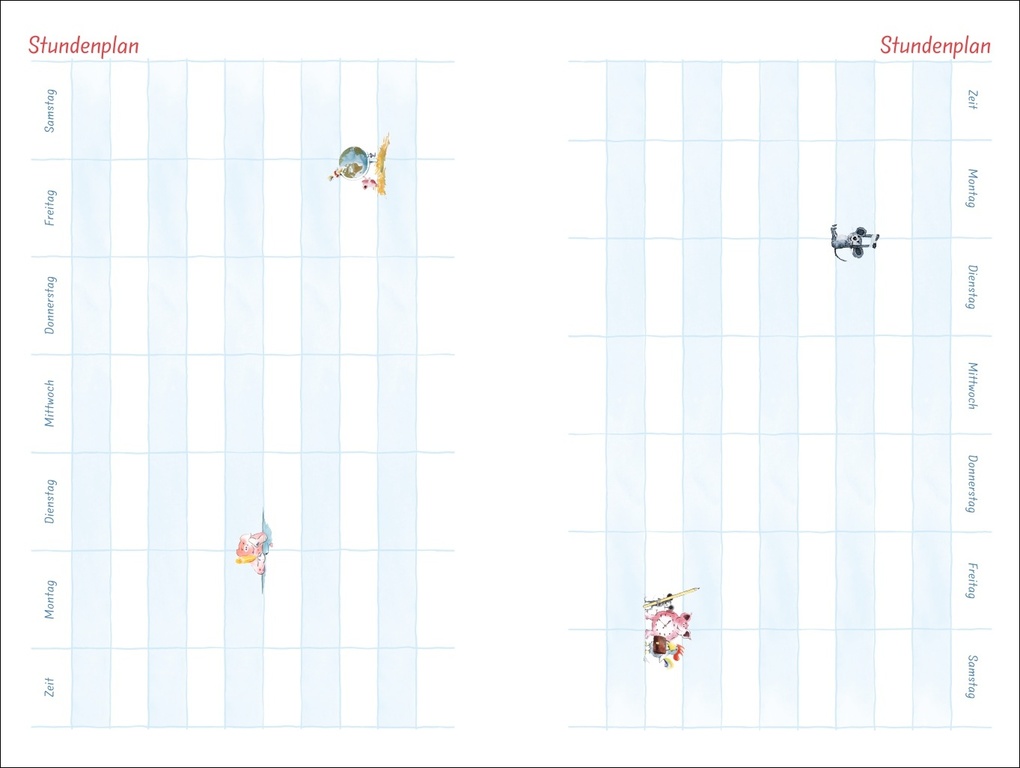 Weitere Ansicht: Helme Heine: Familienplaner-Buch A6 2027 | Helme Heine