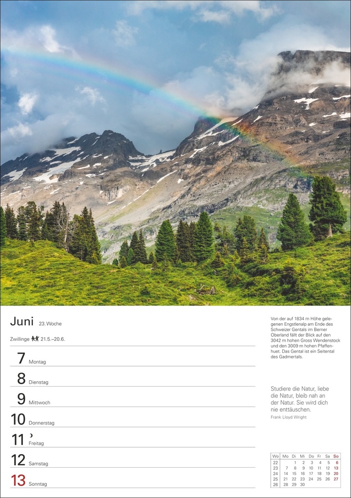 Weitere Ansicht: Berge Wochenplaner 2027 - 53 faszinierende Fotografien | Ulrike Issel