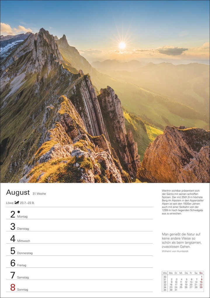 Weitere Ansicht: Berge Wochenplaner 2027 - 53 faszinierende Fotografien | Ulrike Issel
