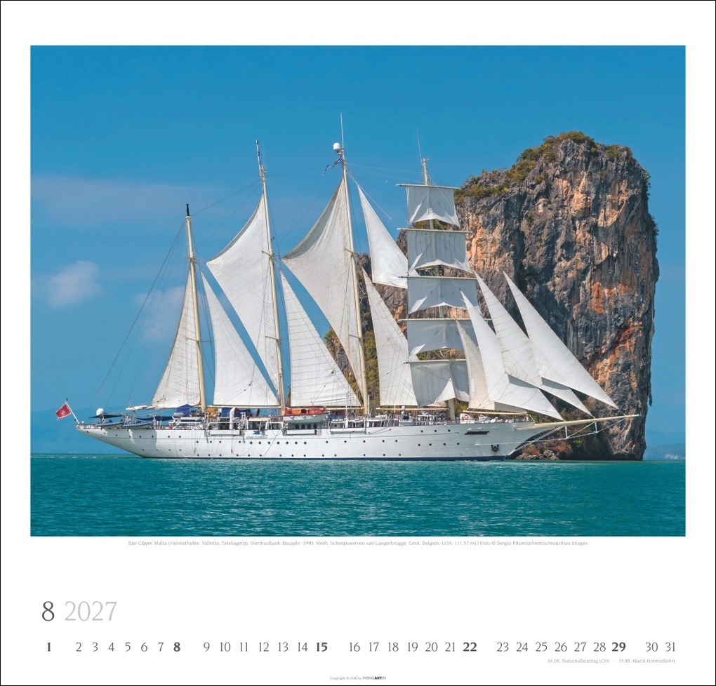 Weitere Ansicht: Tall Ships Kalender 2027