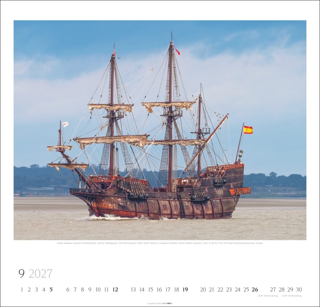 Weitere Ansicht: Tall Ships Kalender 2027