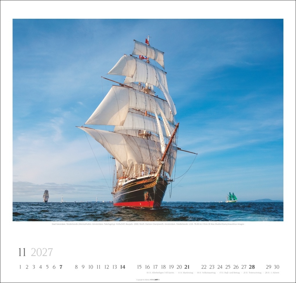 Weitere Ansicht: Tall Ships Kalender 2027