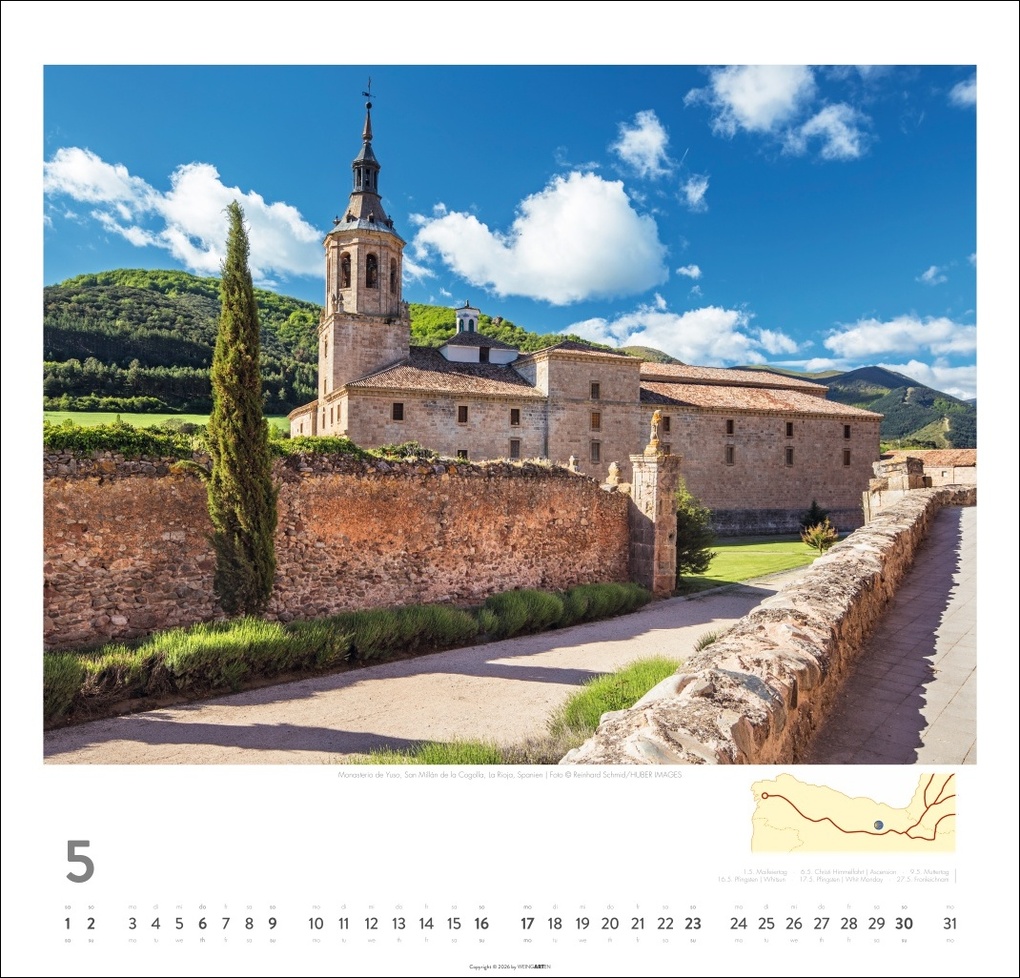 Weitere Ansicht: Auf dem Jakobsweg Kalender 2027 - El Camino