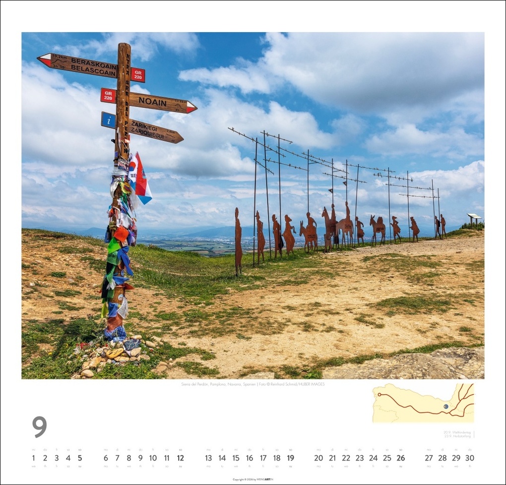 Weitere Ansicht: Auf dem Jakobsweg Kalender 2027 - El Camino