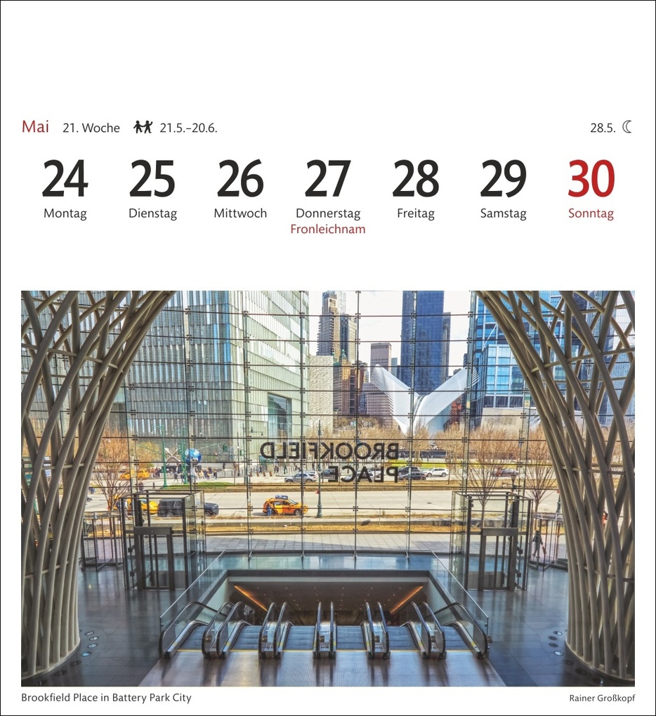 Weitere Ansicht: New York Sehnsuchtskalender 2027 - Wochenkalender mit 53 Postkarten