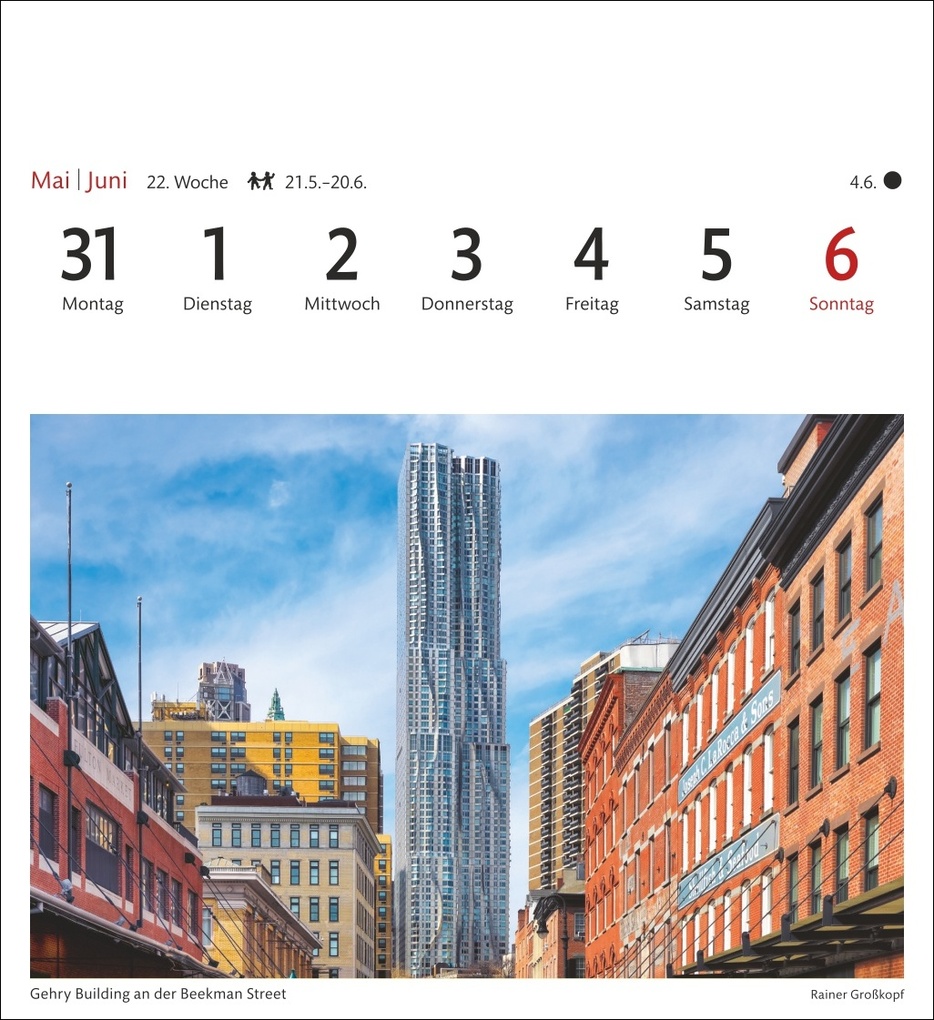 Weitere Ansicht: New York Sehnsuchtskalender 2027 - Wochenkalender mit 53 Postkarten