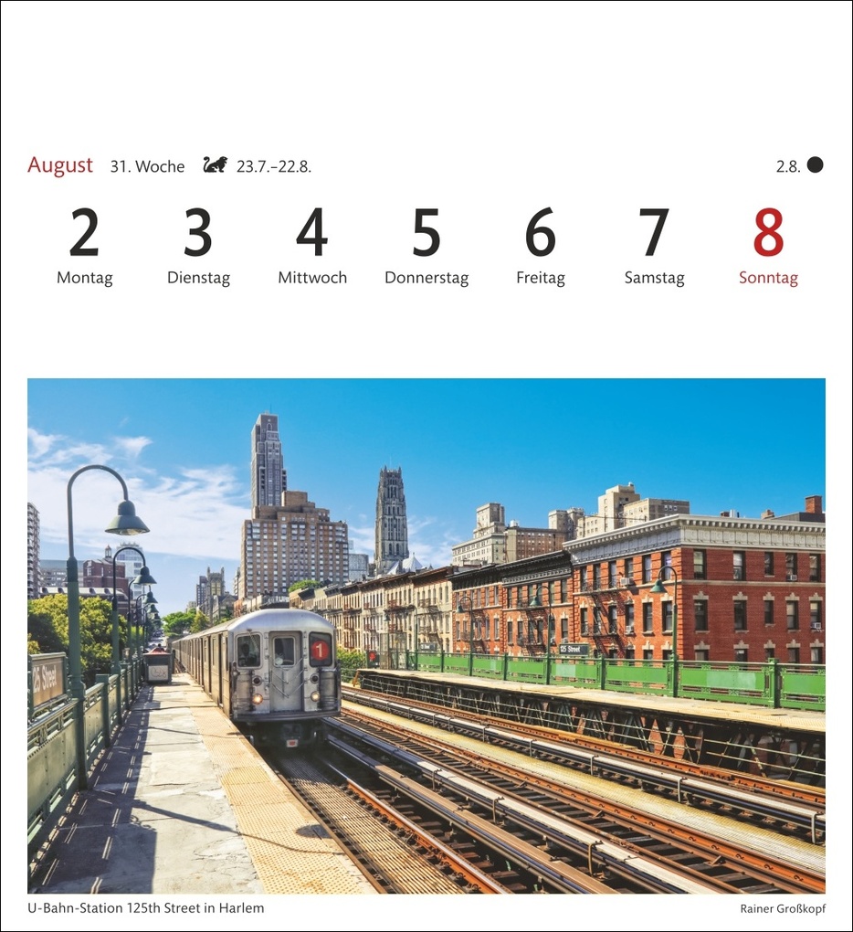 Weitere Ansicht: New York Sehnsuchtskalender 2027 - Wochenkalender mit 53 Postkarten