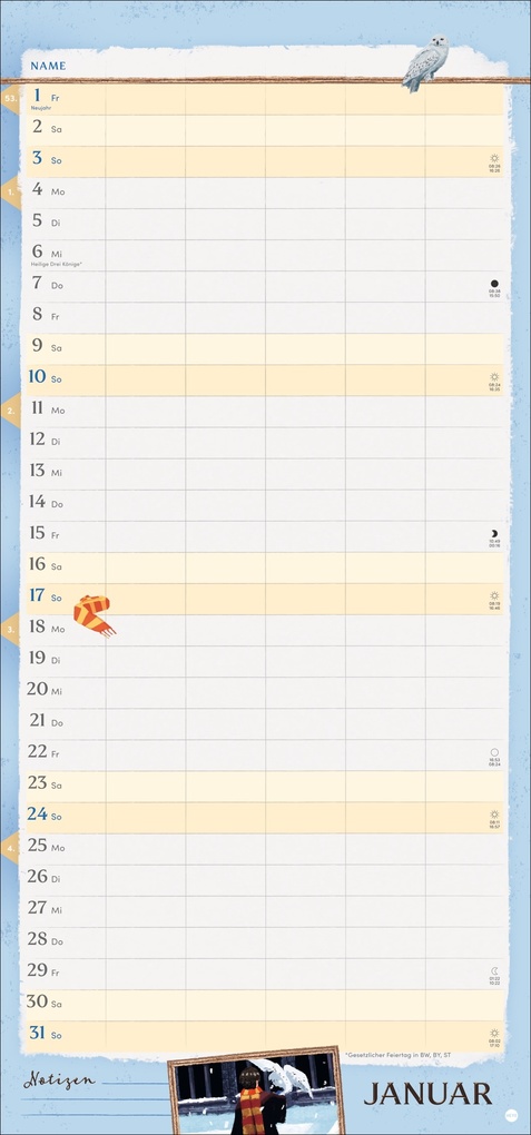 Weitere Ansicht: Harry Potter Familienplaner 2027