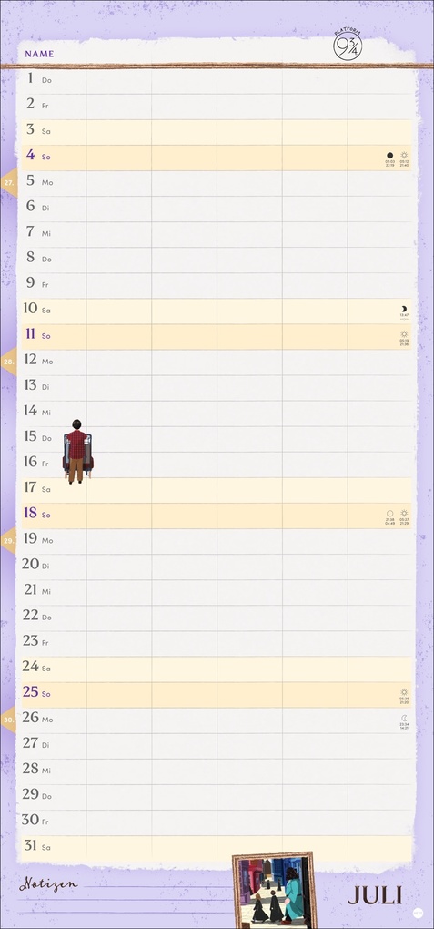 Weitere Ansicht: Harry Potter Familienplaner 2027