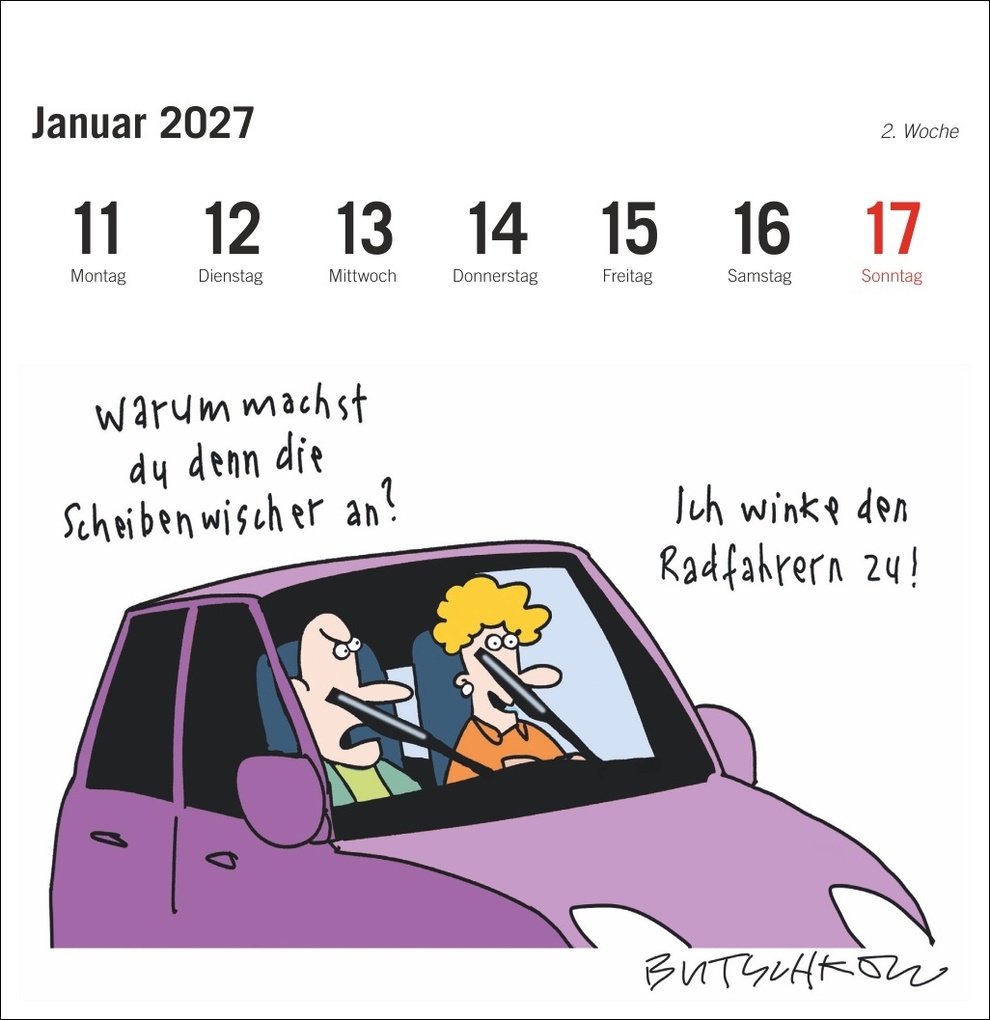 Weitere Ansicht: Peter Butschkow: Fahrrad unser Premium-Postkartenkalender 2027 | Peter Butschkow