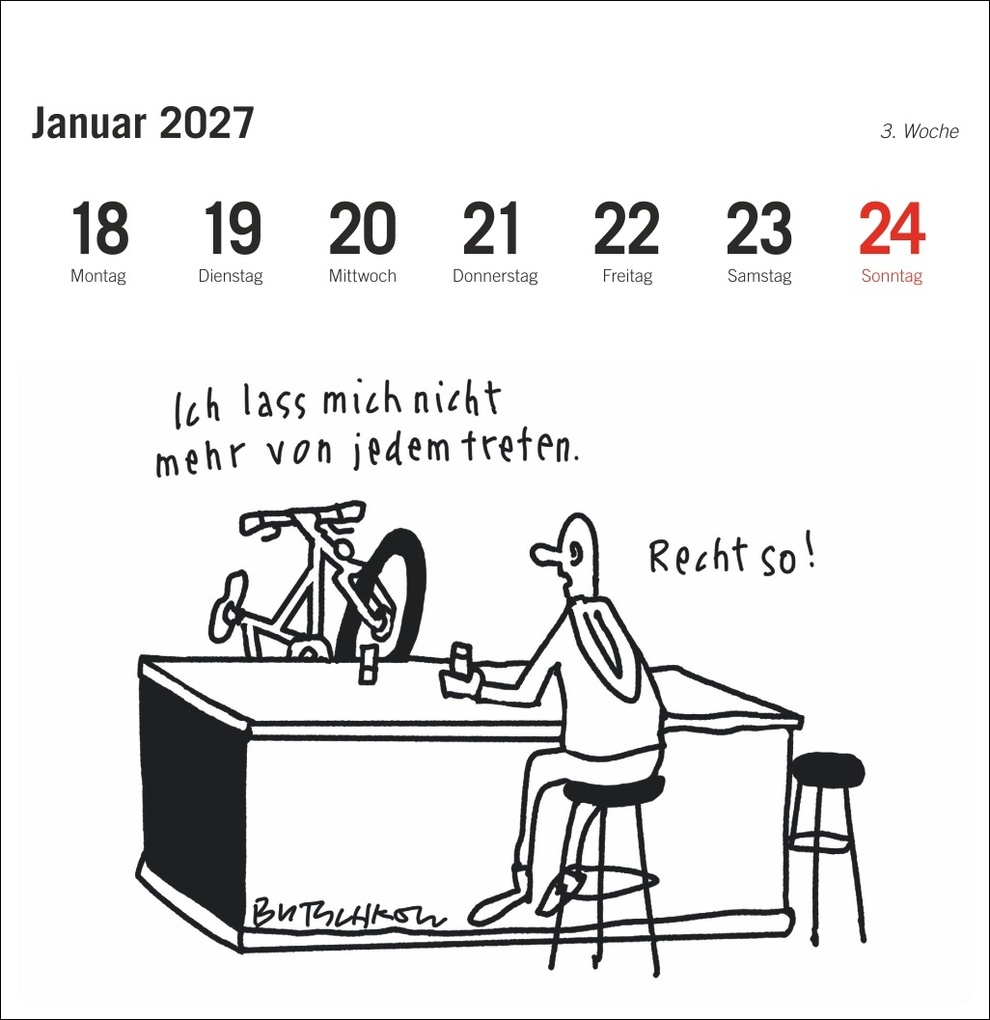 Weitere Ansicht: Peter Butschkow: Fahrrad unser Premium-Postkartenkalender 2027 | Peter Butschkow