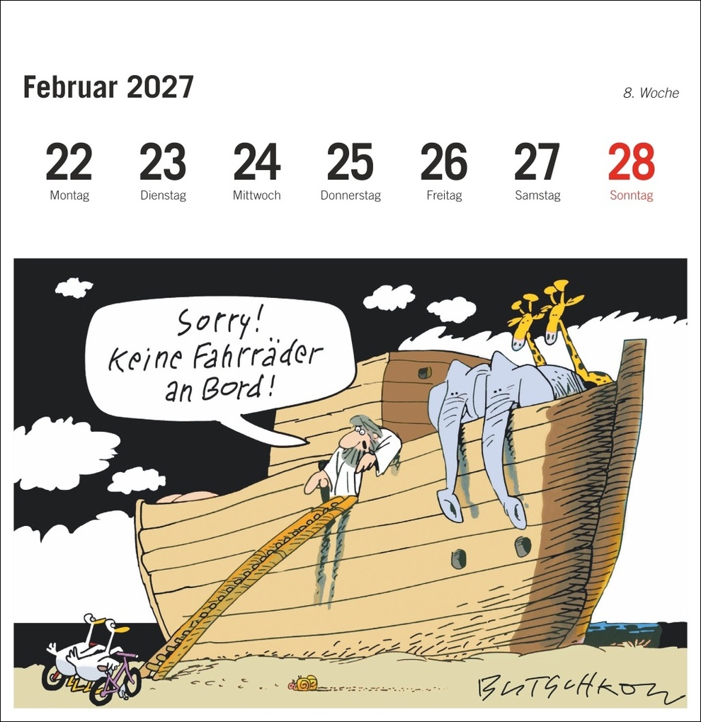 Weitere Ansicht: Peter Butschkow: Fahrrad unser Premium-Postkartenkalender 2027 | Peter Butschkow