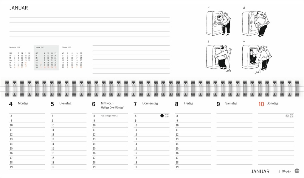Weitere Ansicht: Loriot Büroplaner 2027 | Loriot