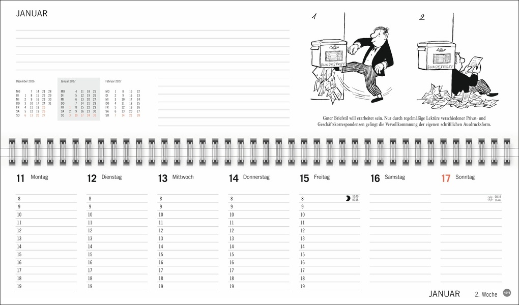 Weitere Ansicht: Loriot Büroplaner 2027 | Loriot