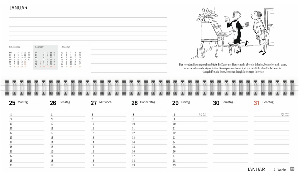 Weitere Ansicht: Loriot Büroplaner 2027 | Loriot