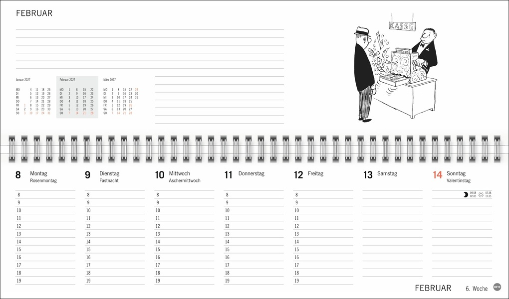 Weitere Ansicht: Loriot Büroplaner 2027 | Loriot
