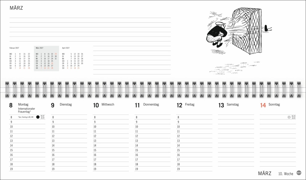 Weitere Ansicht: Loriot Büroplaner 2027 | Loriot