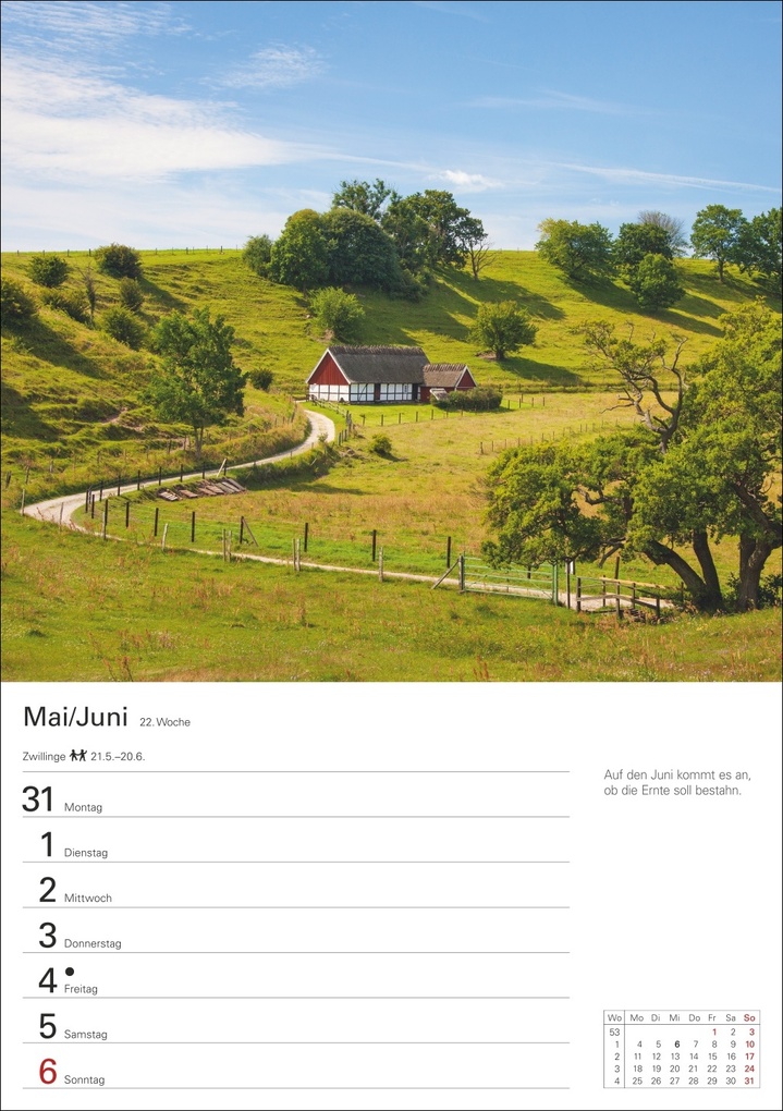 Weitere Ansicht: Auf dem Lande Wochenplaner 2027 - 53 stimmungsvolle Fotografien