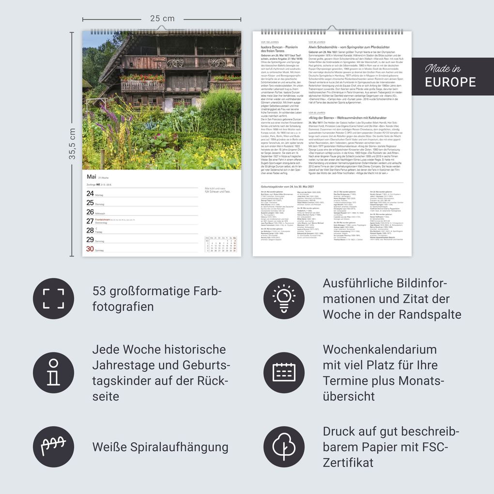 Weitere Ansicht: Auf dem Lande Wochenplaner 2027 - 53 stimmungsvolle Fotografien