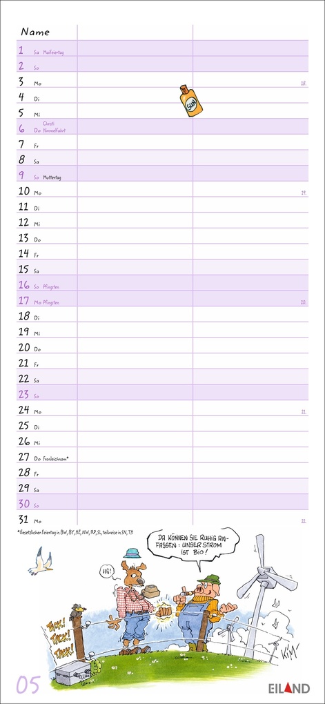 Weitere Ansicht: Local heroes Planer für zwei 2027 | Kim Schmidt