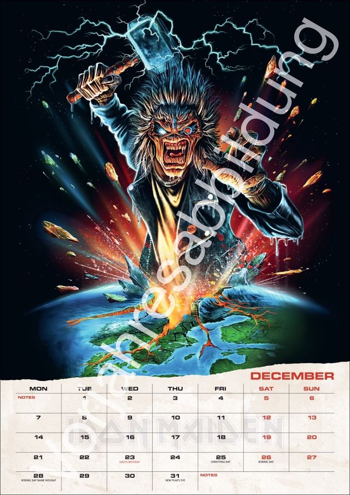 Weitere Ansicht: Iron Maiden Posterkalender 2027