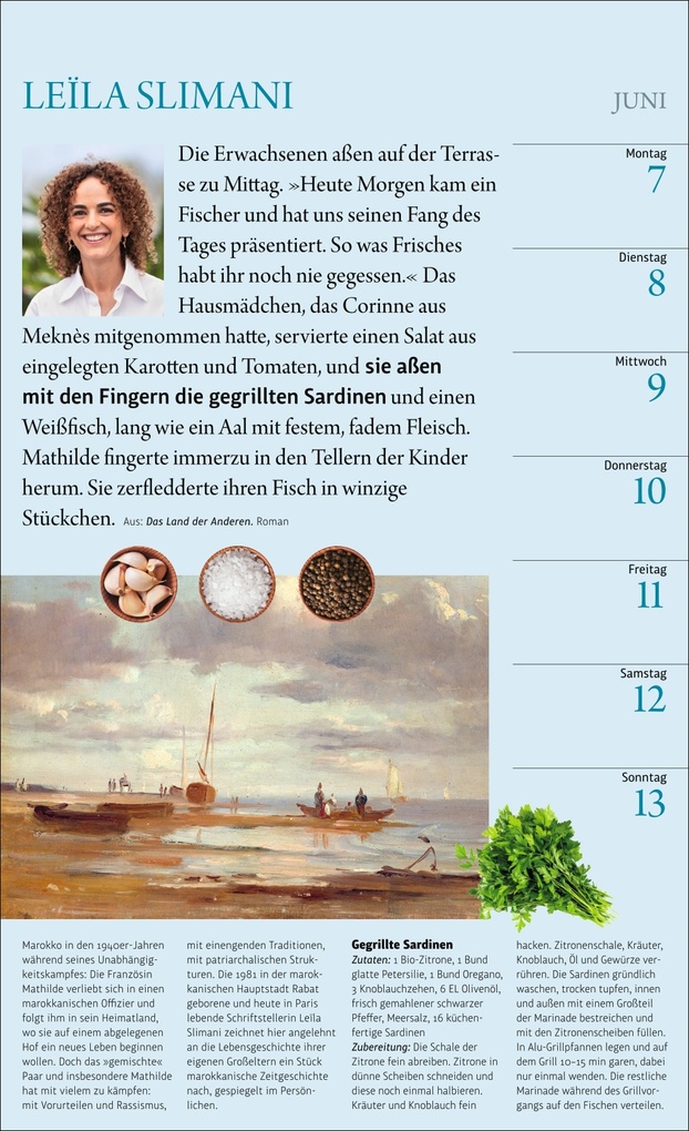 Weitere Ansicht: Sybil Gräfin Schönfeldts Literarischer Küchenkalender Wochenkalender 2027