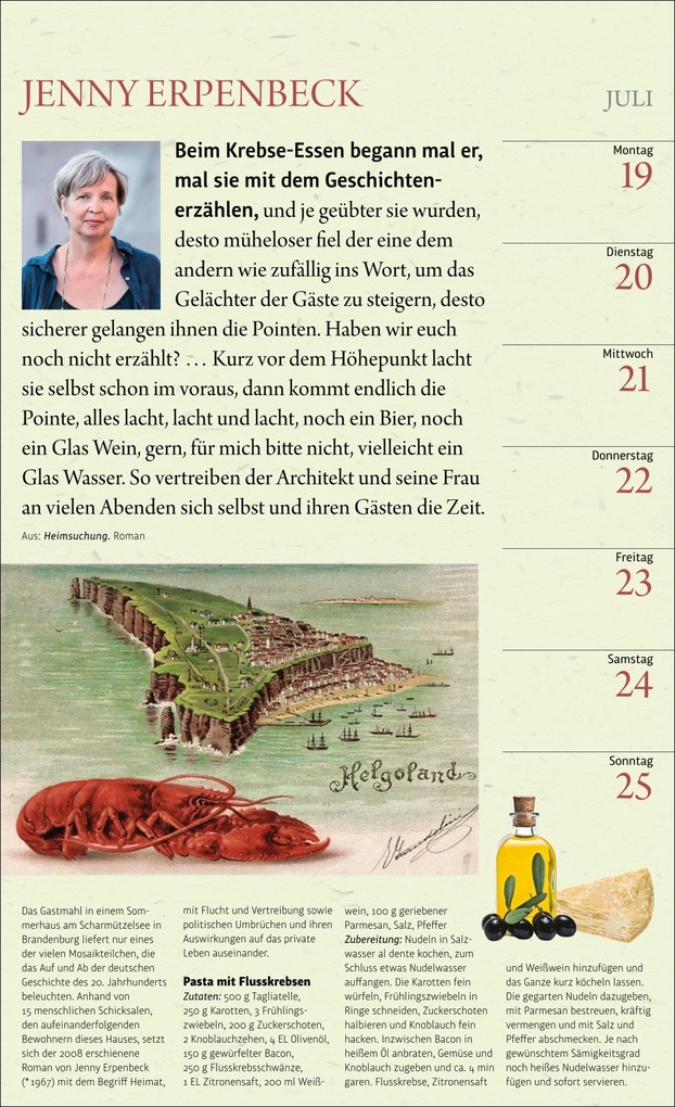 Weitere Ansicht: Sybil Gräfin Schönfeldts Literarischer Küchenkalender Wochenkalender 2027